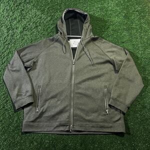 Peter Millar Placid Performance Full Zip Hoodie Jacket Green Men XXL MF18EK75